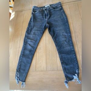 Topshop Jamie jeans black wash